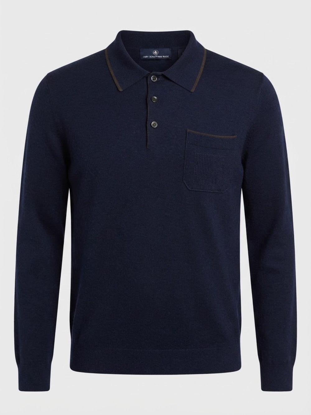 Hart Schaffner Marx Navy Merino Wool Sweater